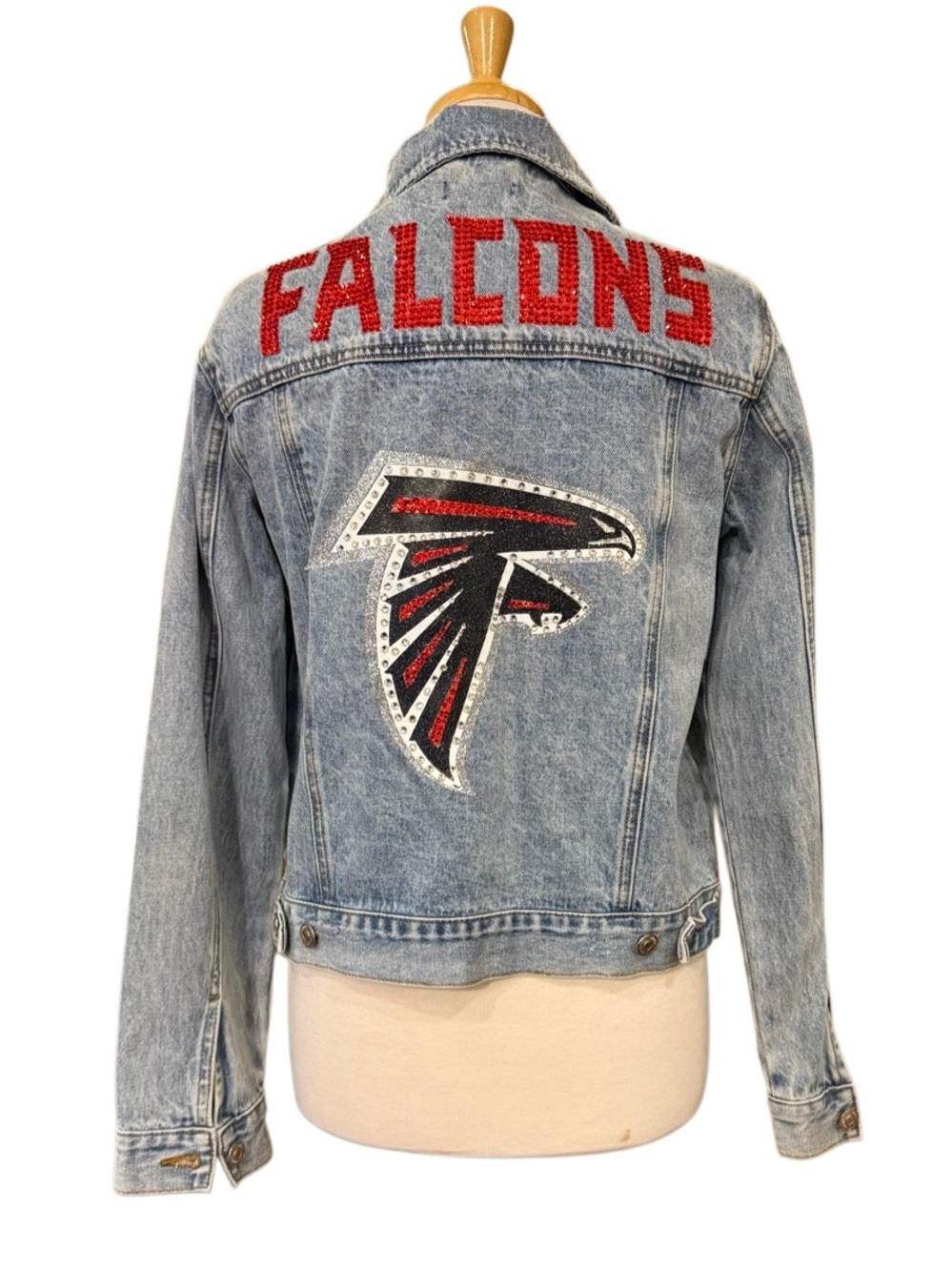 Atlanta Falcons NFL Football Forever 21 Denim Jean Jacket Size M